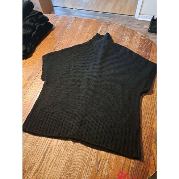 New Lauren Hansen Womens Size Large Black Button Front Knit Cable Sweater NWT - Picture 3 of 3